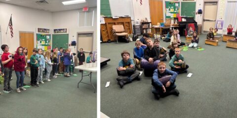 Rehearsing for the Winter Concert